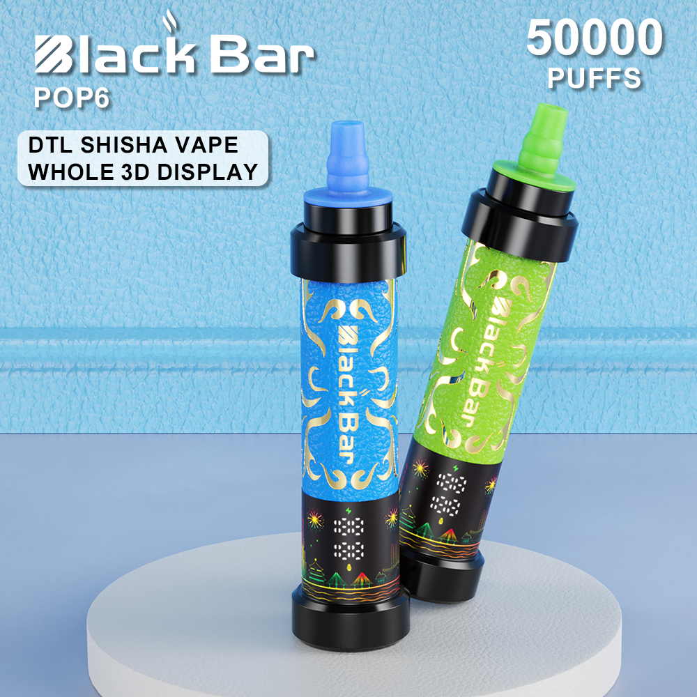 BLACKK BAR-POP6 50000 puffs 0.35% Nicotine 40ML LCD Display Type C rechargeable