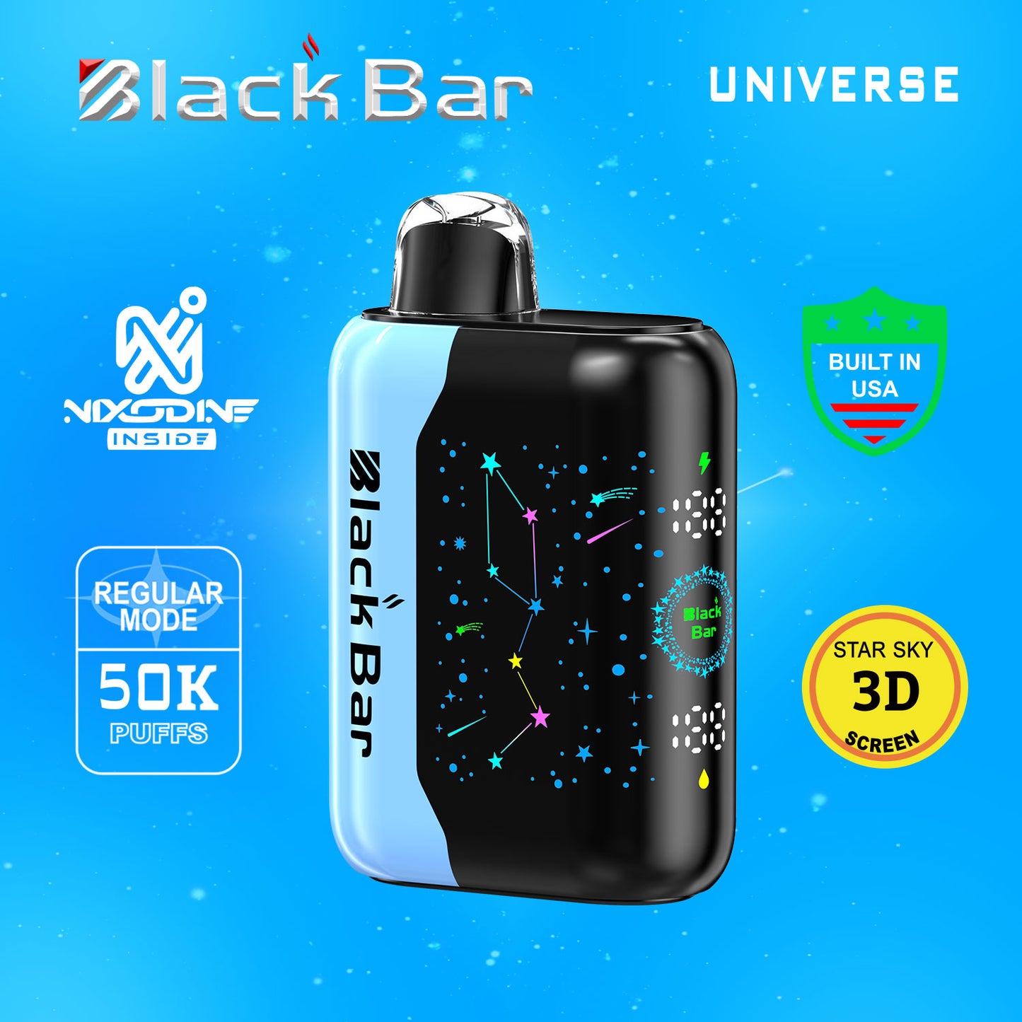 Black bar G60 50000 PUFFS Nixodine