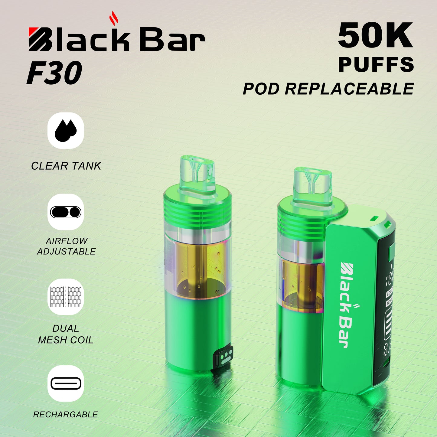 F30  50K PUFFS