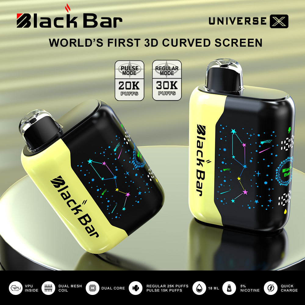 BLACK BAR UNIVERSE X 20K Puffs Regular 30K Puffs Dual Mesh Coil Dual C Vape Shop BLACK BAR UNIVERSE X 20K Puffs Regular 30K Puffs Dual Mesh Coil Dual C Vape Shop