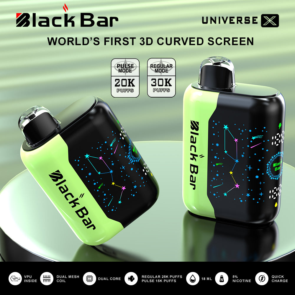 BLACK BAR UNIVERSE X 20K Puffs Regular 30K Puffs Dual Mesh Coil Dual C Vape Shop BLACK BAR UNIVERSE X 20K Puffs Regular 30K Puffs Dual Mesh Coil Dual C Vape Shop