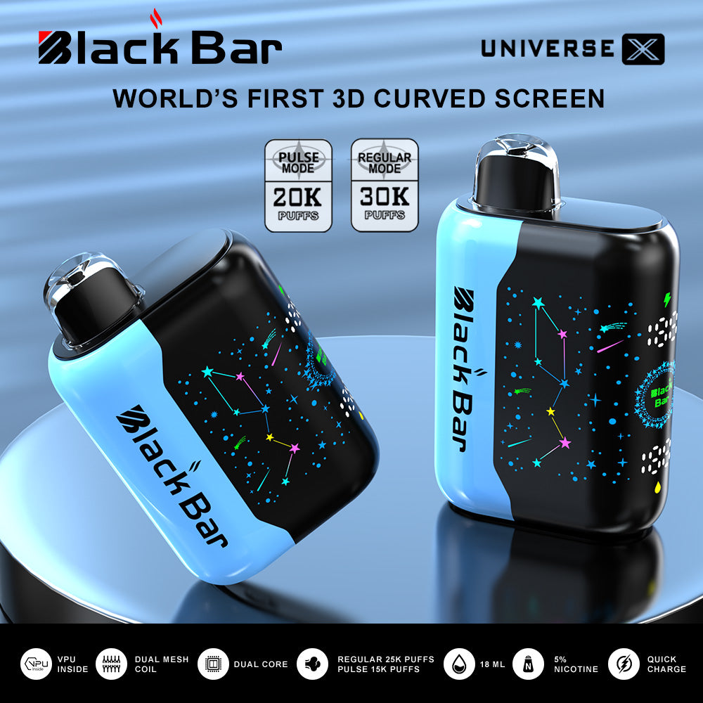 BLACK BAR UNIVERSE X 20K Puffs Regular 30K Puffs Dual Mesh Coil Dual C Vape Shop BLACK BAR UNIVERSE X 20K Puffs Regular 30K Puffs Dual Mesh Coil Dual C Vape Shop