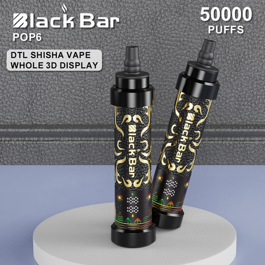 BLACKK BAR-POP6 50000 puffs 0.35% Nicotine 40ML  LCD Display Type C rechargeable