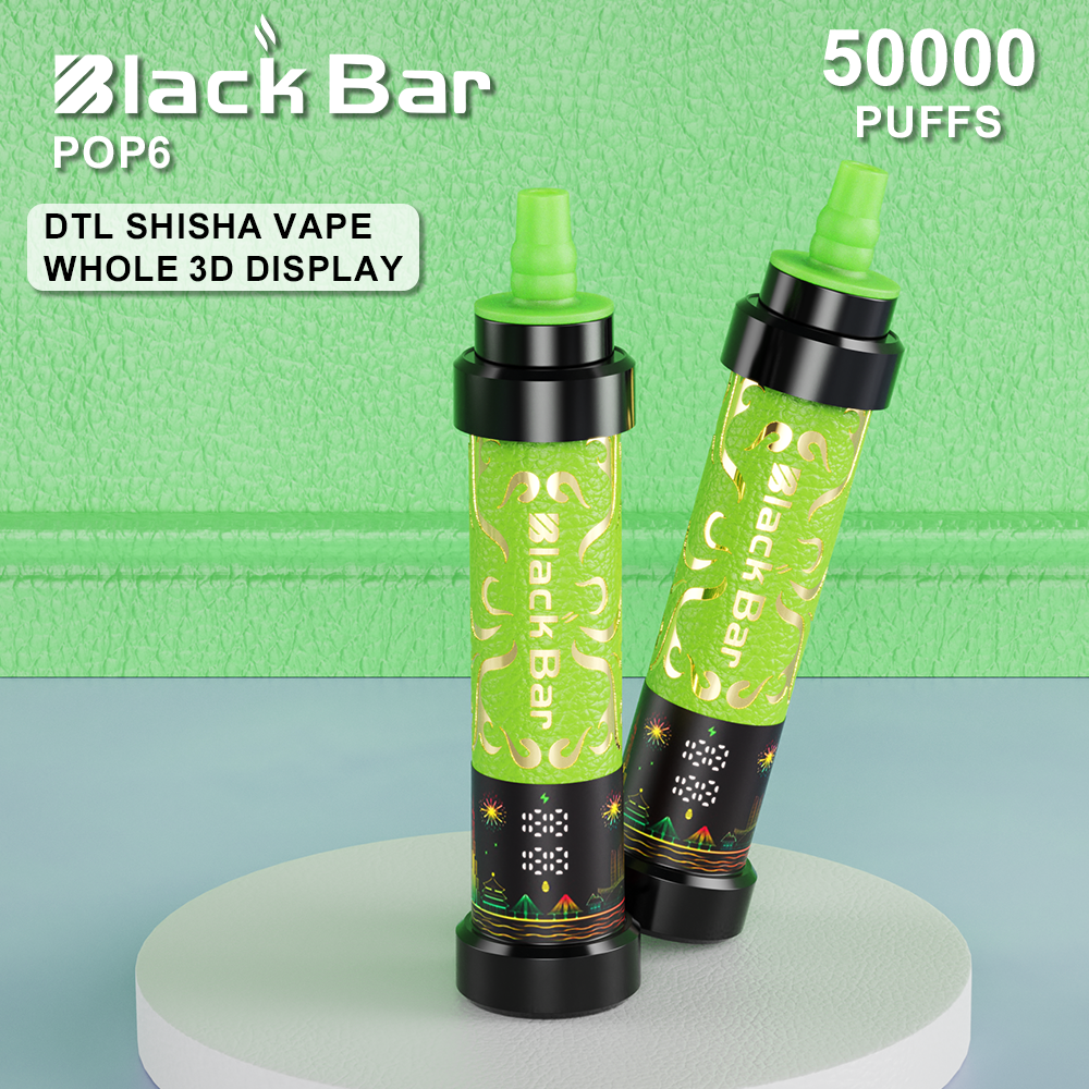 BLACKK BAR-POP6 50000 puffs 0.35% Nicotine 40ML LCD Display Type C rec   Vape Shop