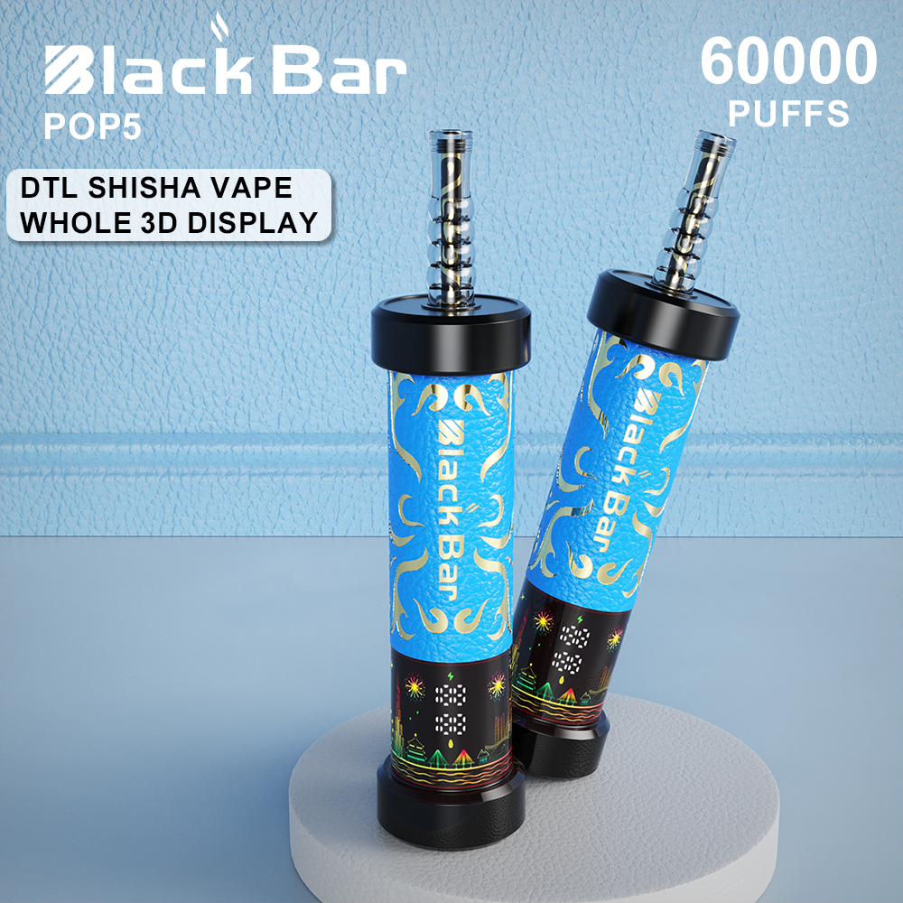 BLACKK BAR-POP5 60000 puffs 0.35% Nicotine 40ML  LCD Display Type C rechargeable