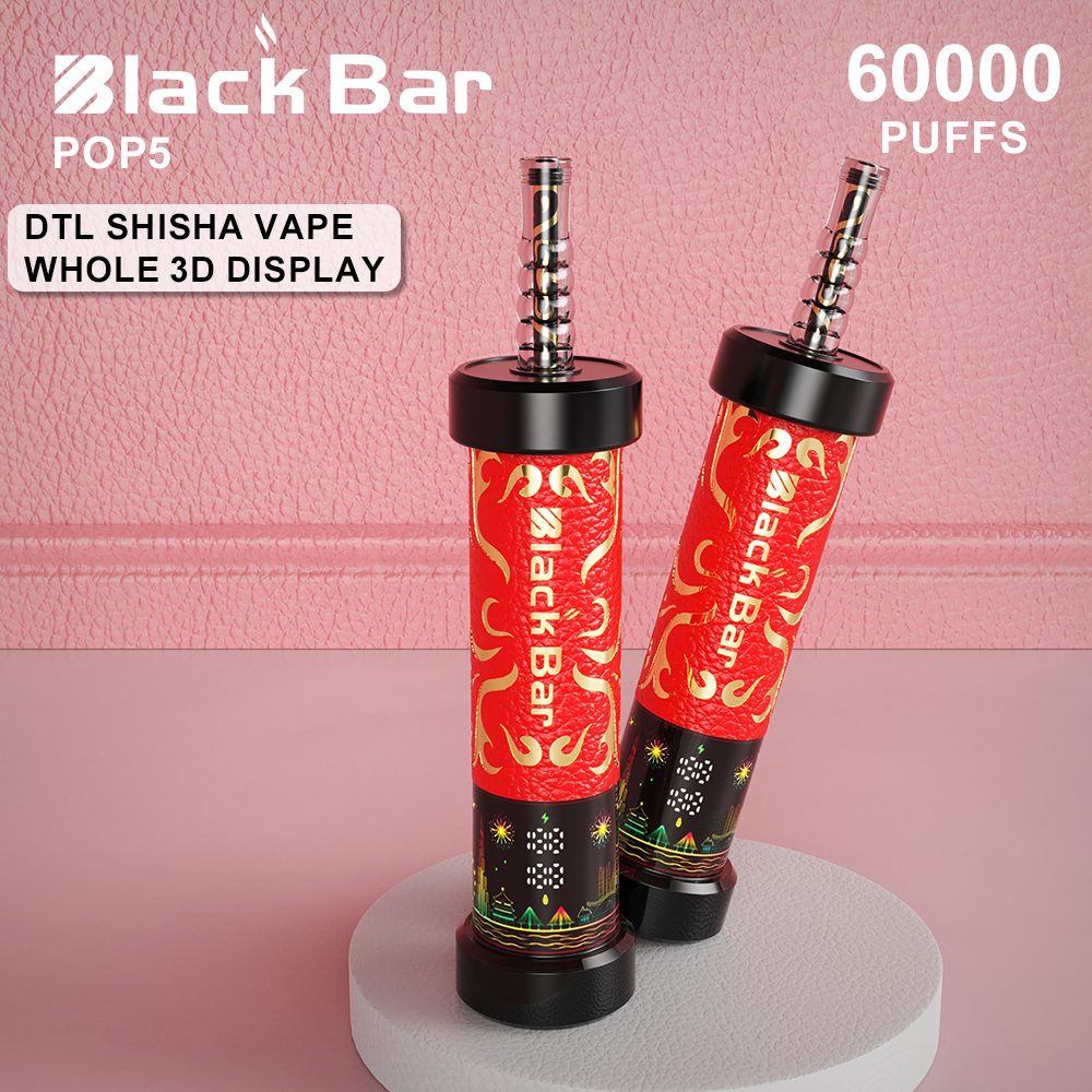 BLACKK BAR-POP5 60000 puffs 0.35% Nicotine 40ML  LCD Display Type C rechargeable