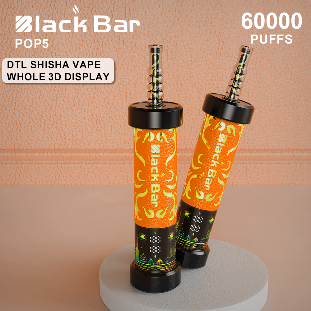 BLACKK BAR-POP5 60000 puffs 0.35% Nicotine 40ML  LCD Display Type C rechargeable