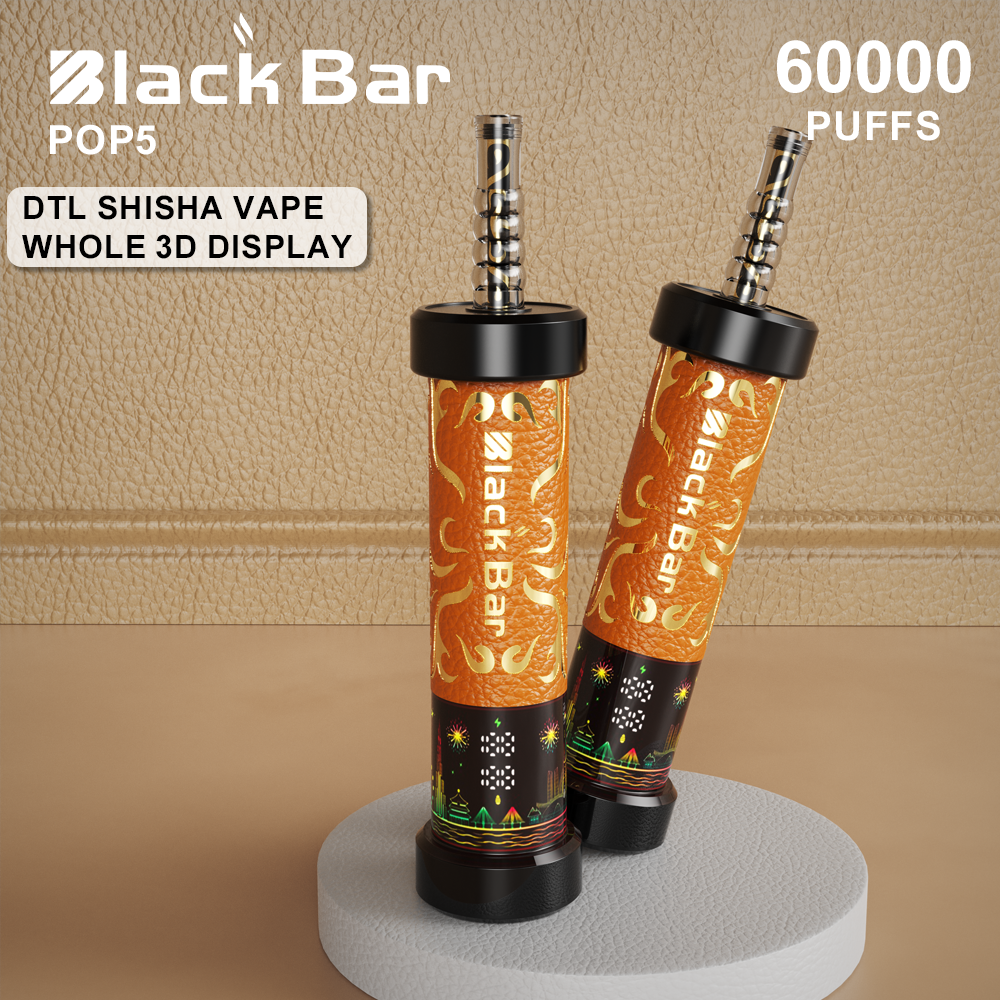 BLACKK BAR-POP5 60000 puffs 0.35% Nicotine 40ML  LCD Display Type C rechargeable
